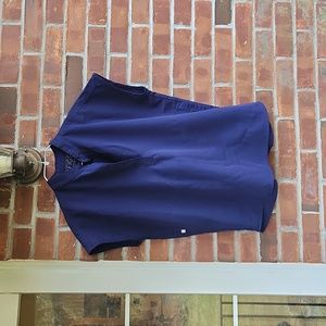 XS Figs Oversized Rafaela Scrub Top in Navy